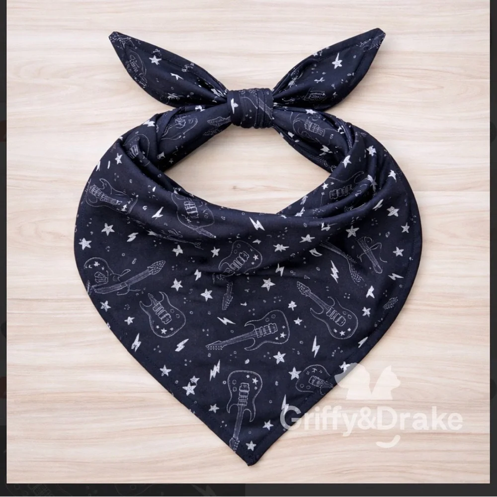Rock n Roll Dog Bandana